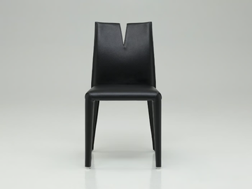 CUTTER - Upholstered tanned leather chair by B&B Italia - view 3